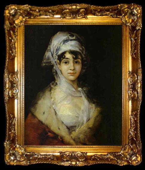 framed  Francisco Jose de Goya Portrait of Antonia Zarate, ta009-2